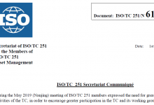 ISO/TC251秘书处2019公报-资产管理标准与技术